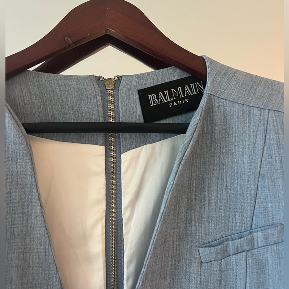 Balmain blazer size S (0-2) light blue - Picture 3 of 17